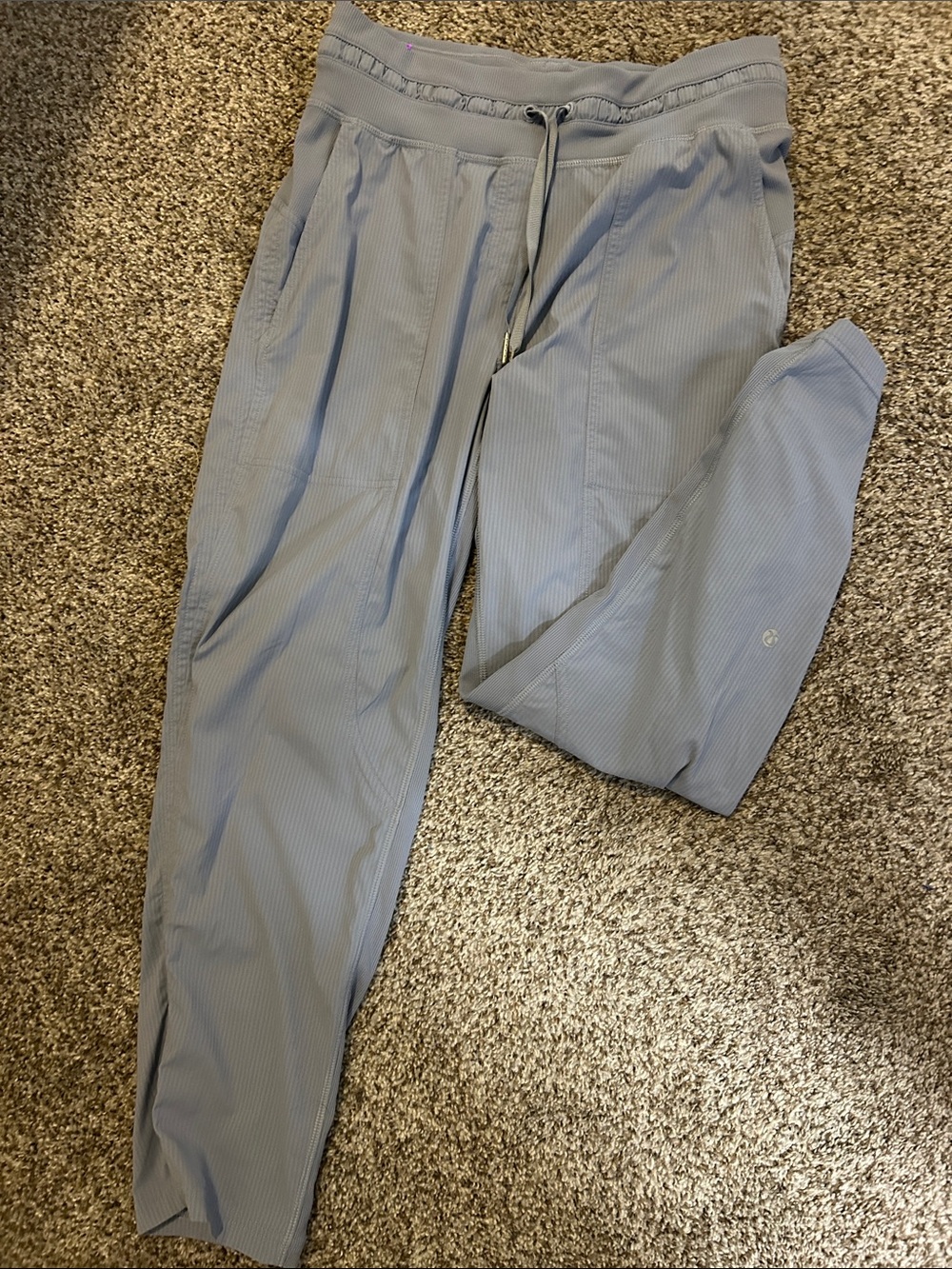 lululemon athletica Pale Blue Ribbed Track Joggers